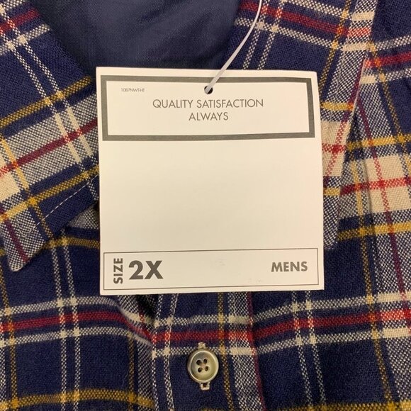 Northwest Territory Men's Plaid Lined Button Up Long Sleeve‎ Shaket SZ 2X NWT - Picture 7 of 13